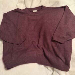 Zenana Outfitters Plum Crewneck Sweater